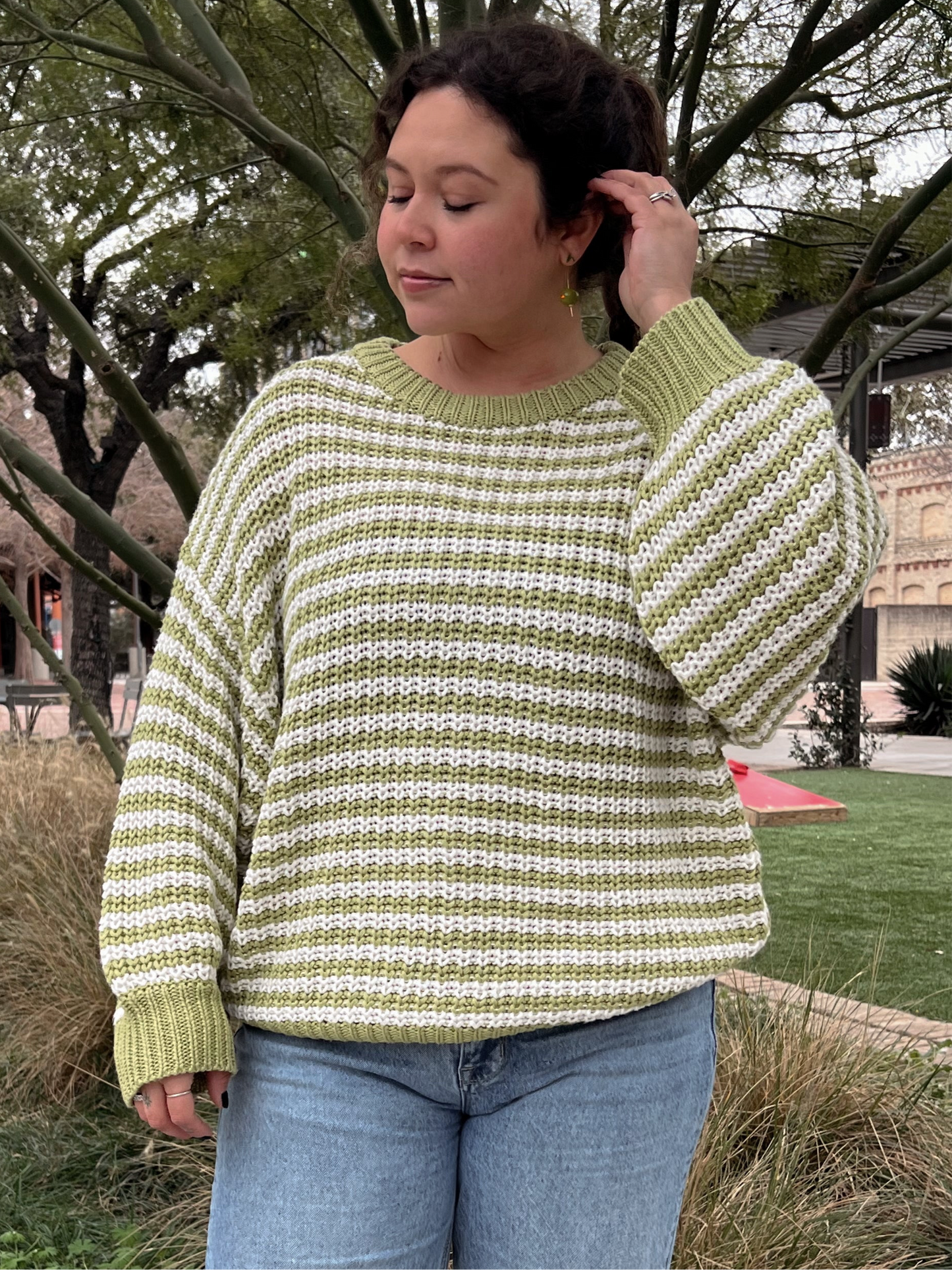 Portland Green Crewneck Sweater