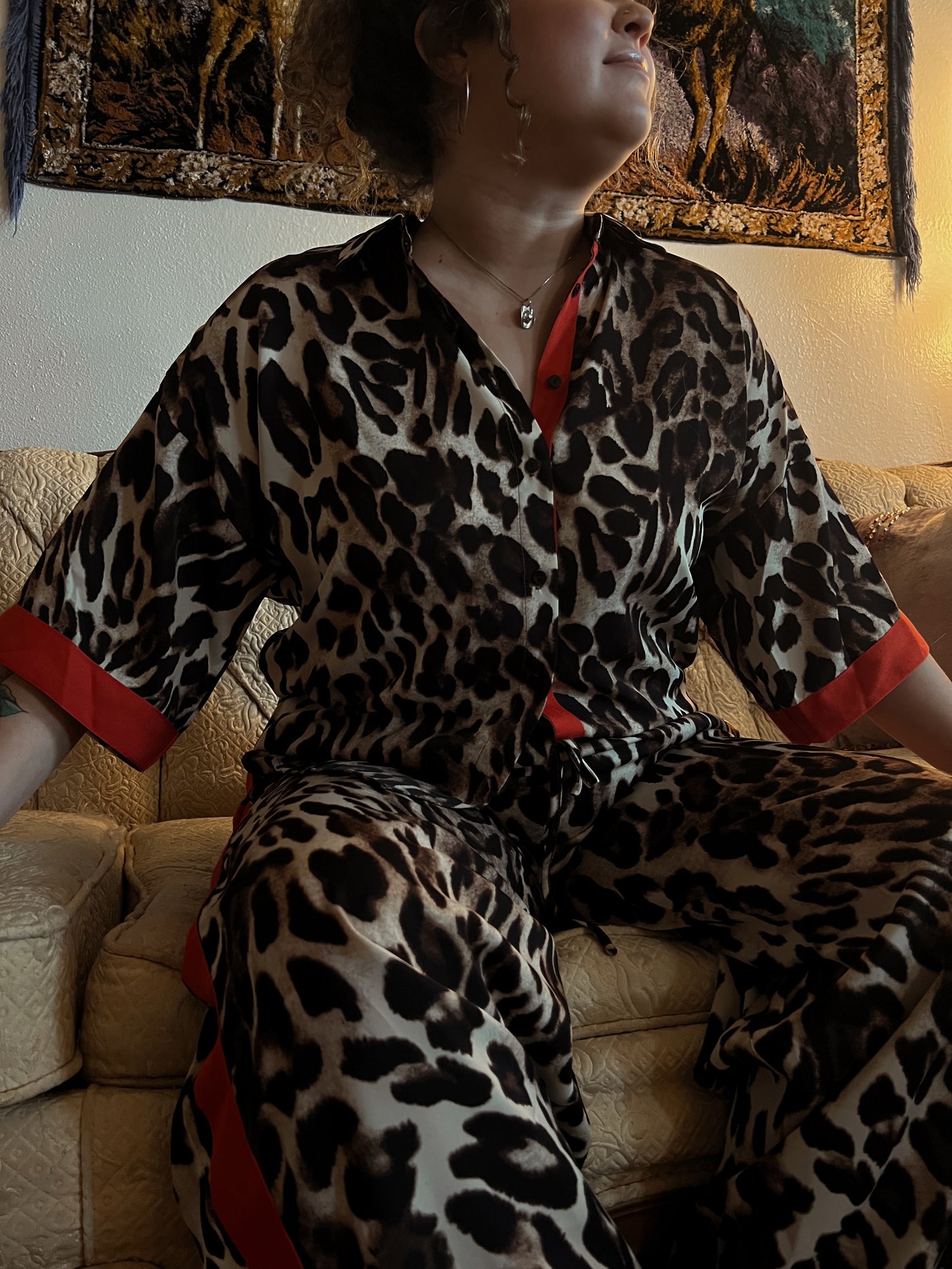Michelle Leoparden-Top