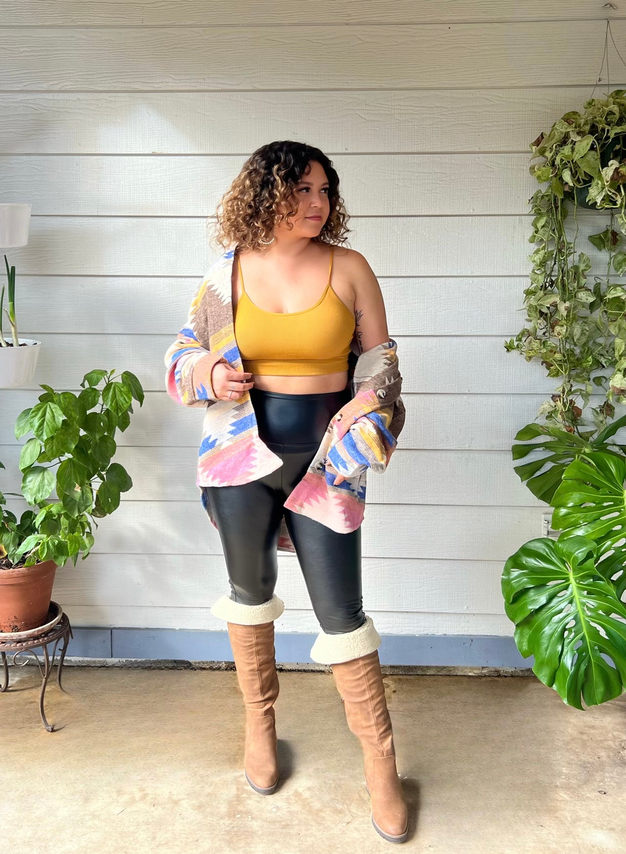 Vegan Leather Leggings