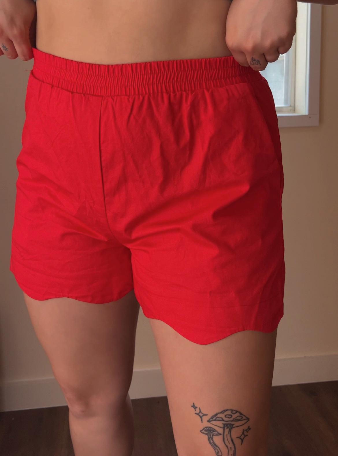 Ida Shorts mit Muschelsaum