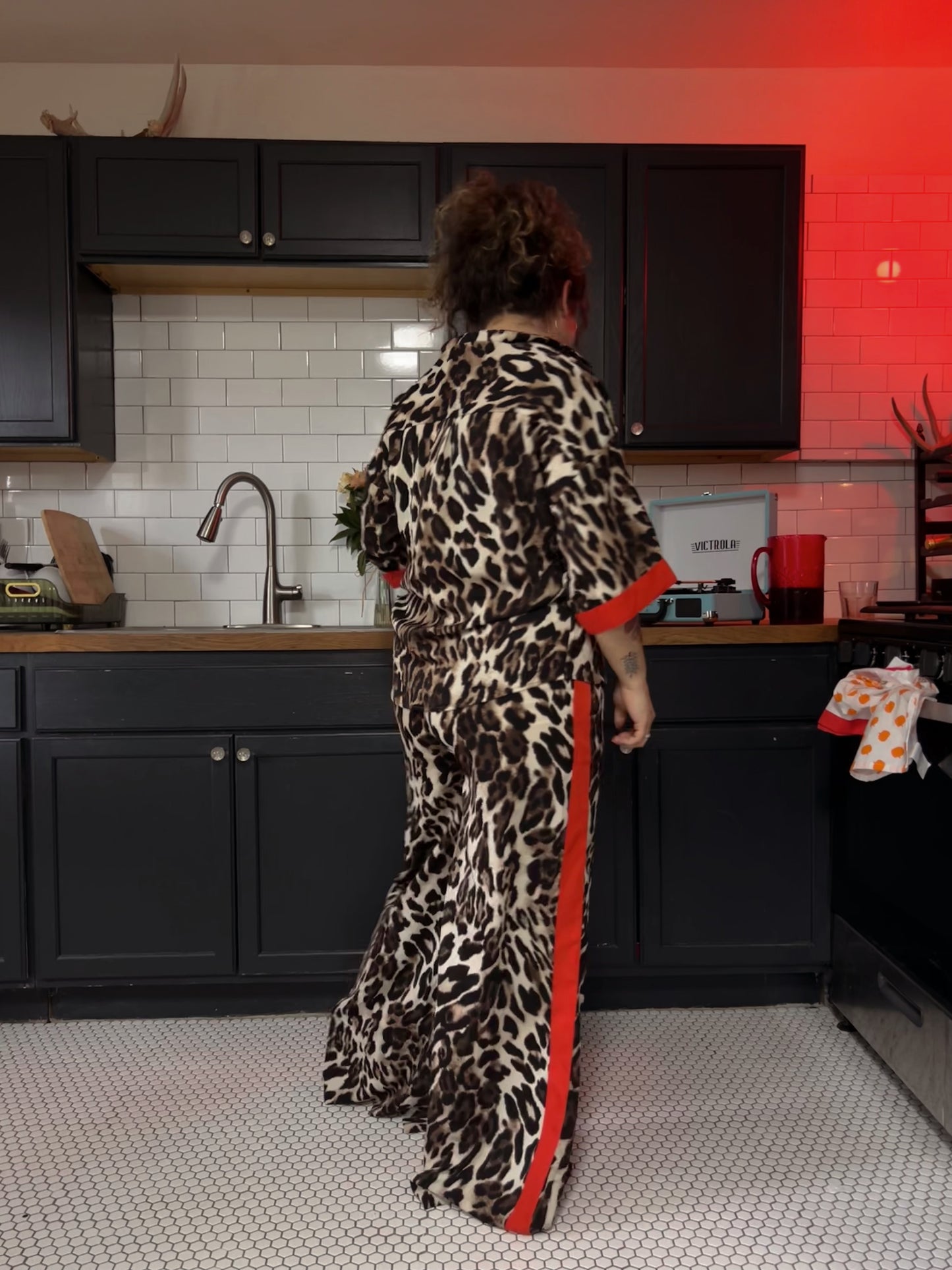 Michelle Leopard Pants