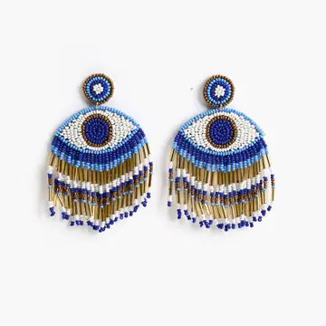 Grecian Evil Eye Earrings