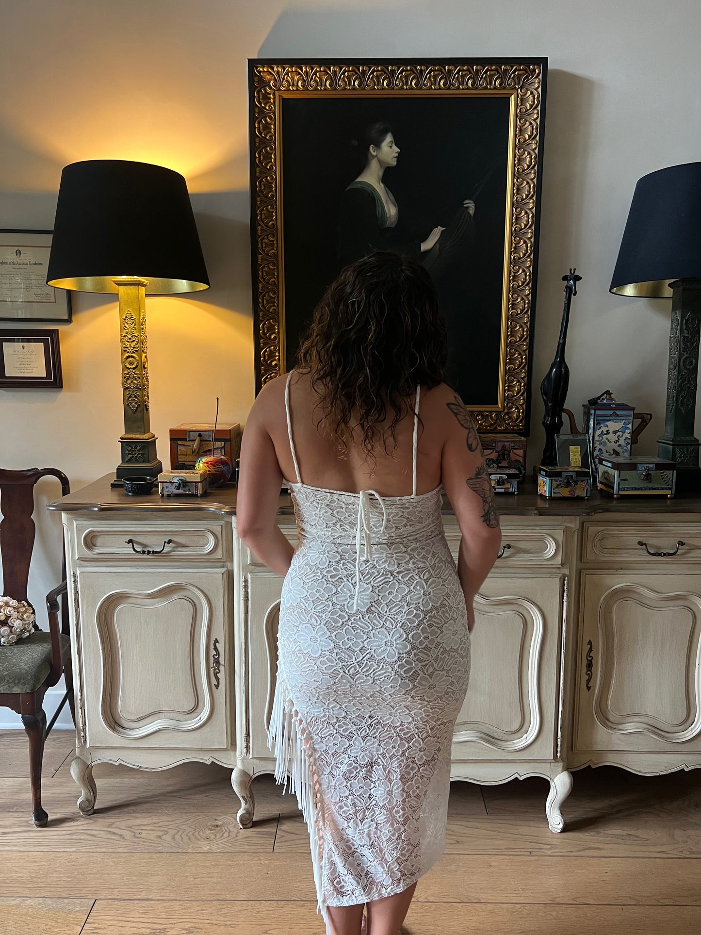 Naomi Spitzen-Maxikleid