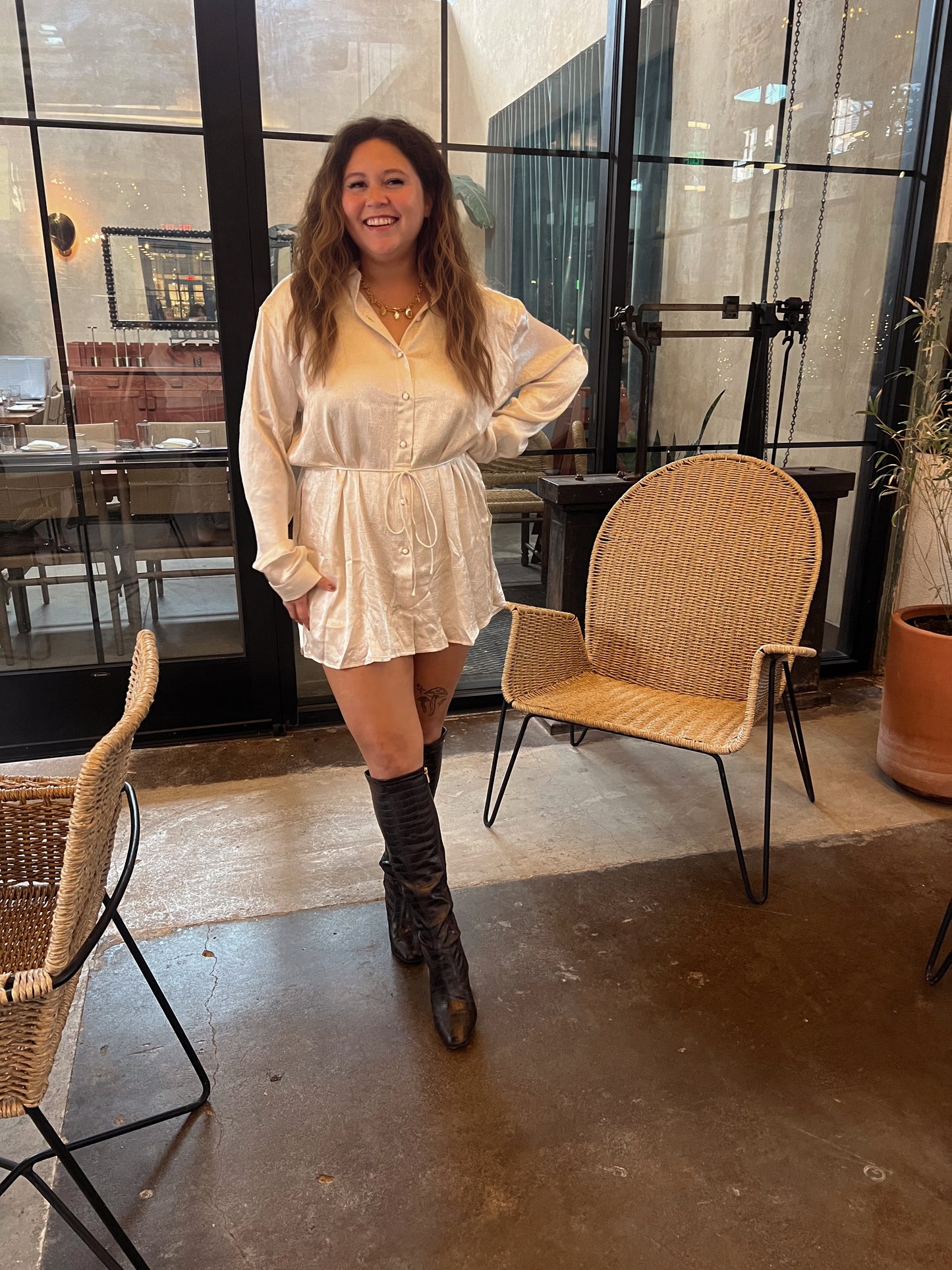 Frosted Shirt Romper