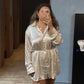 Frosted Shirt Romper