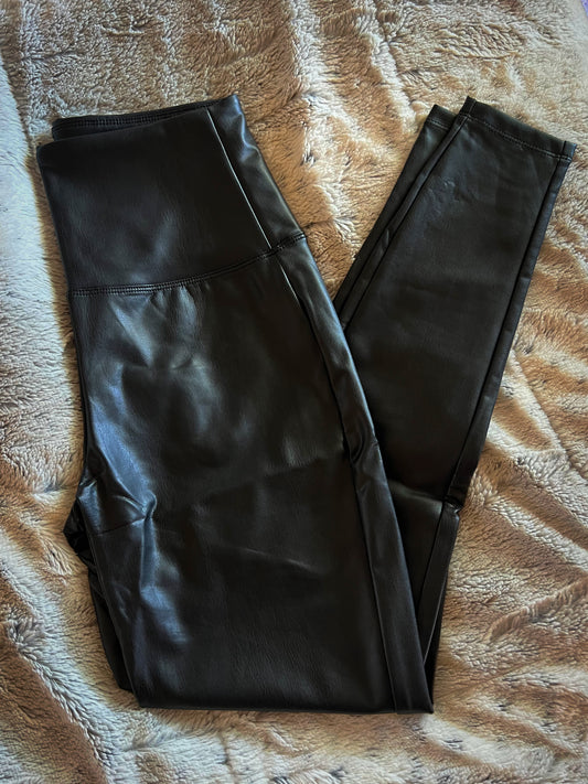 Vegan Leather Leggings