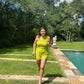 Chartreuse Romper