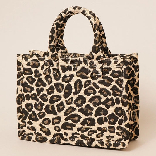 Mini Leopard Tote